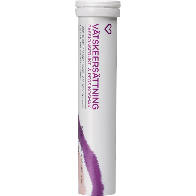 Hjärtats Vätskeersättning Passionsfrukt/Persika Brustablett 20 st Hjärtats