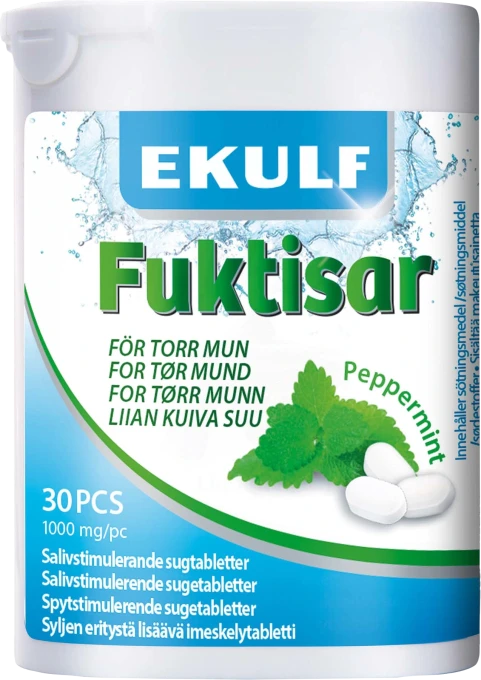Ekulf Fuktisar 30 st Peppermint Ekulf