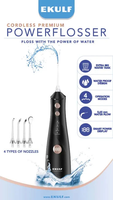 Ekulf PowerFlosser Premium Black Ekulf