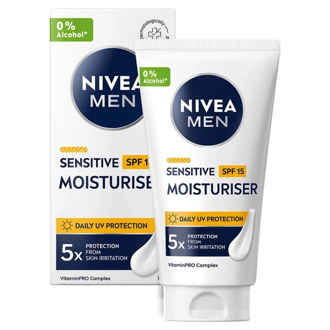 Nivea Men Sensitive Protection Face Moisturiser SPF15, 75 ml Nivea