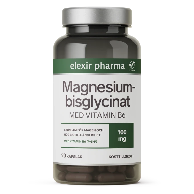 Elexir Pharma Magnesiumbisglycinat 90 kapslar Elexir Pharma