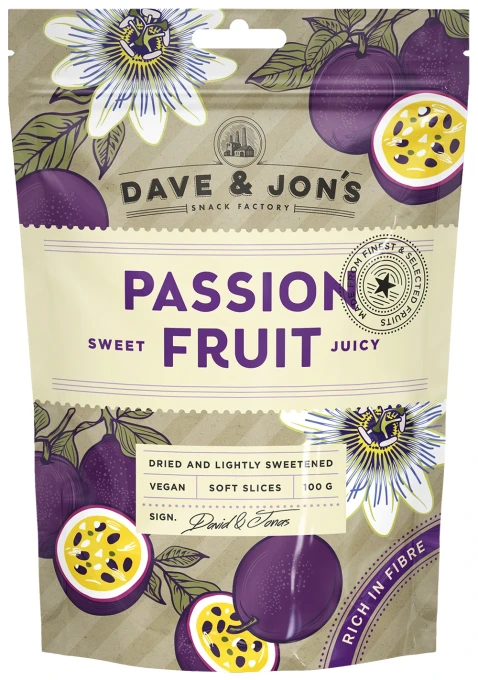 Dave & Jon's Passionsfrukt 100 g Dave & Jons