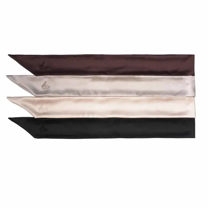 Amelie Soie Silk Scarf Black Amelie Soie