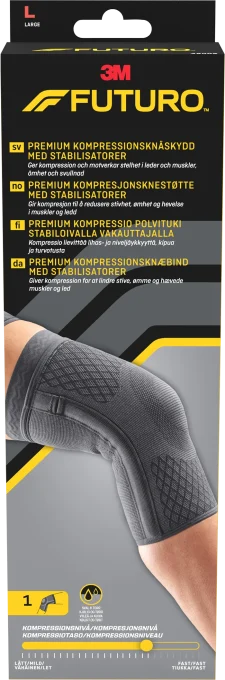 Futuro Premium Kompressionsknäskydd med stabilisatorer L Futuro