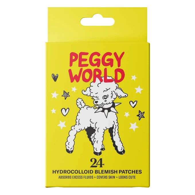 Peggy World Blemish Patches Hearts and Stars Yellow 24 st Peggy World