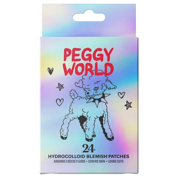 Peggy World Blemish Patches Hearts and Stars Holographic 24 st Peggy World