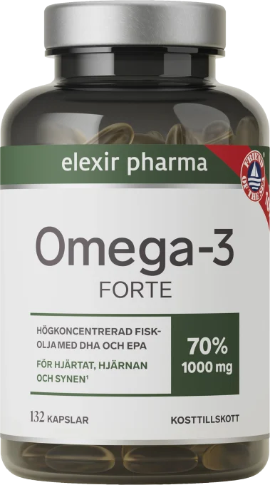 Elexir Pharma Omega-3 Forte 1000 mg 132 kapslar Elexir Pharma