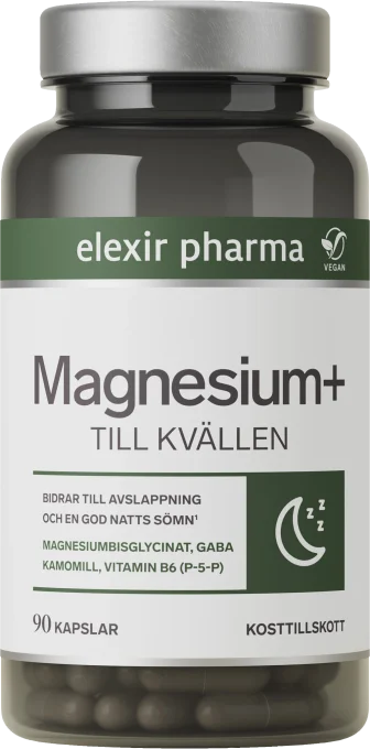 Elexir Pharma Magnesium+ Till kvällen 90 kapslar Elexir Pharma