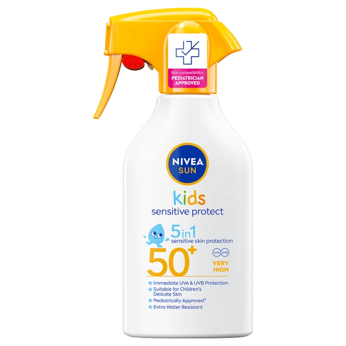 NIVEA Sun Kids Sensitive Protect Sun Trigger Spray SPF 50+, 250 ml Nivea