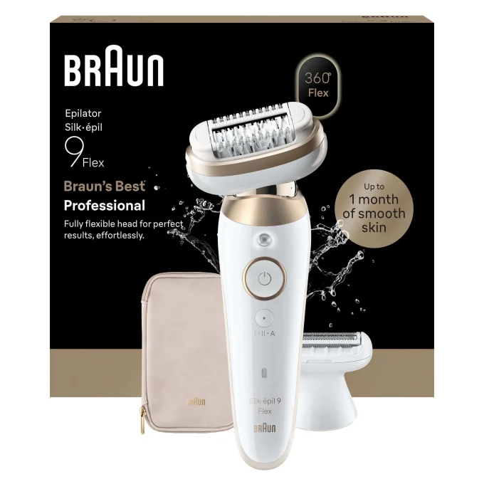 Braun Silk-épil 9 Flex Wet & Dry Epilator 9-030 3D Guld Braun