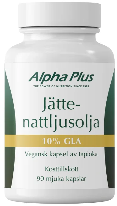 Alpha Plus Jättenattljusolja 90 kapslar Alpha Plus