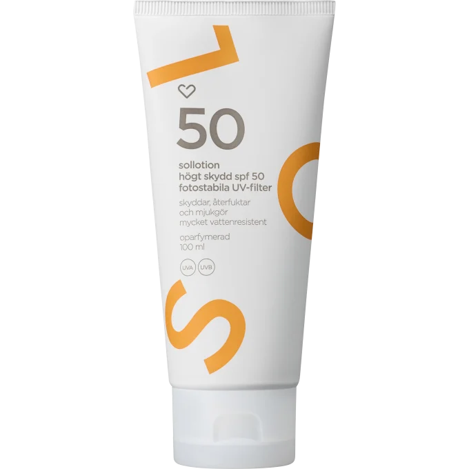 Hjärtats Sollotion SPF 50, 100 ml Hjärtats