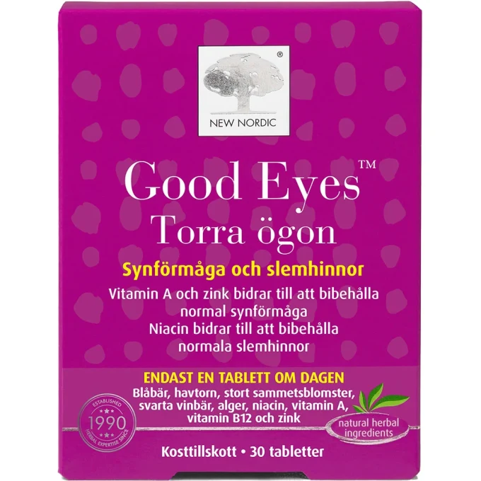 New Nordic Good Eyes Torra Ögon 30 st New Nordic