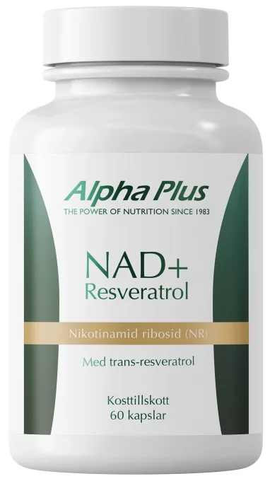 Alpha Plus NAD+ Resveratrol 60 kapslar Alpha Plus