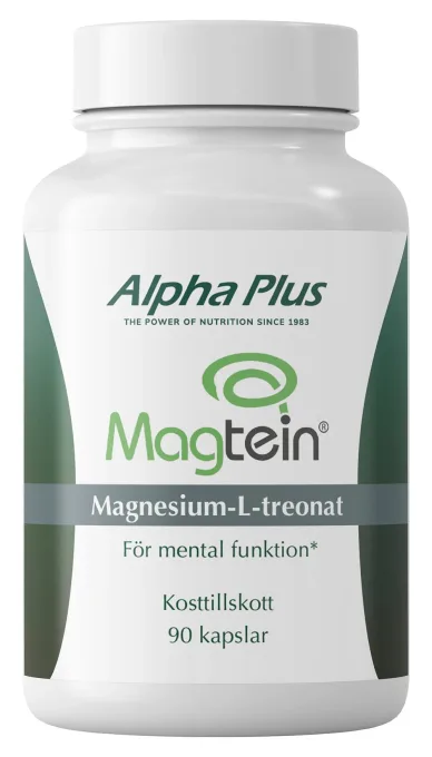 Alpha Plus Magtein® Magnesium L-Treonat 90 kapslar Alpha Plus