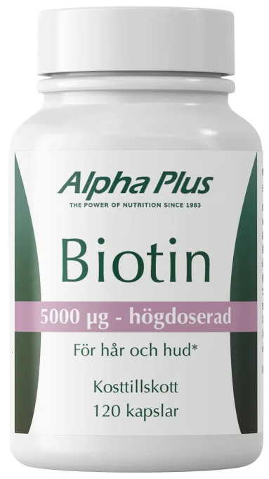 Alpha Plus Biotin 120 kapslar Alpha Plus