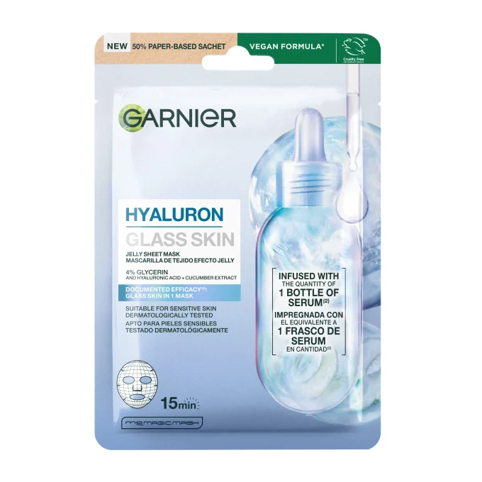 Garnier Hyaluron Glass Skin Jelly Sheet Mask 27 g Garnier