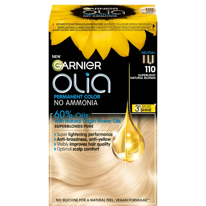 Garnier Olia Permant Hårfärg 1 pack 110 Superlight Natural Blonde Garnier
