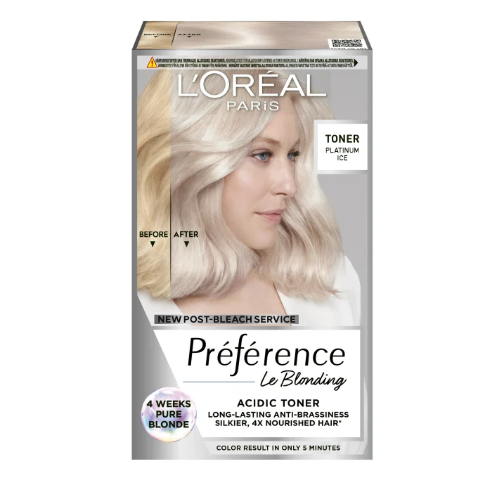 L'Oréal Paris Préférence Le Blonding Acidic Hair Toner 1 pack 01 Platinum Ice L'Oréal Paris