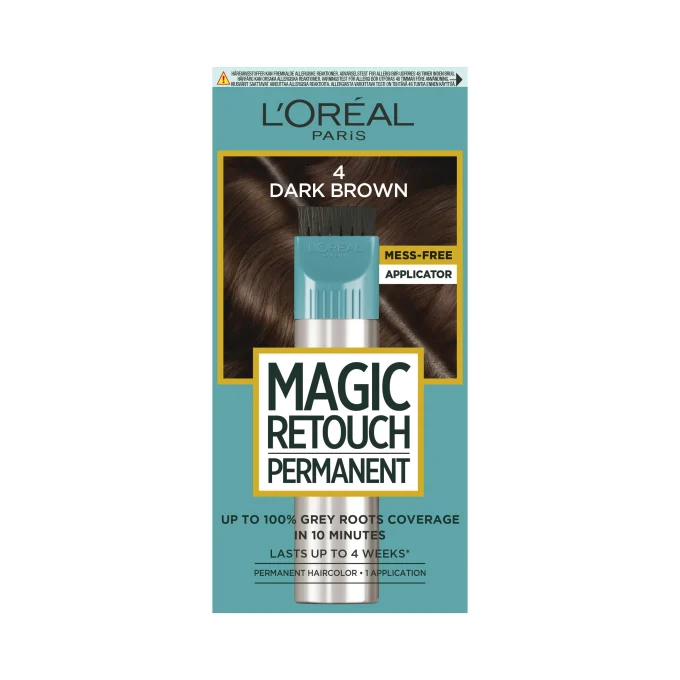 L'Oréal Paris Magic Retouch Permanent Direktverkande Hårfärg 1 pack 4 Dark Brown L'Oréal Paris
