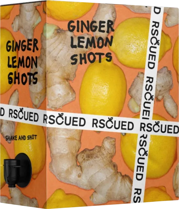 RSCUED Ginger Lemon Shots 3 liter Rscued