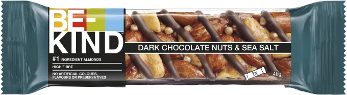 BE-KIND Nötbar Dark Chocolate Nuts & Sea Salt 40g BE-KIND