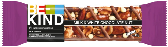 BE-KIND Nötbar Milk White Chocolate Nut 40g BE-KIND