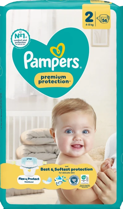 Pampers Premium Protection S2 4-8 kg 56 st Pampers