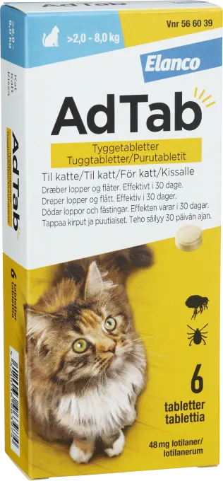 AdTab Tuggtablett 48mg Blister 6 tabletter AdTab