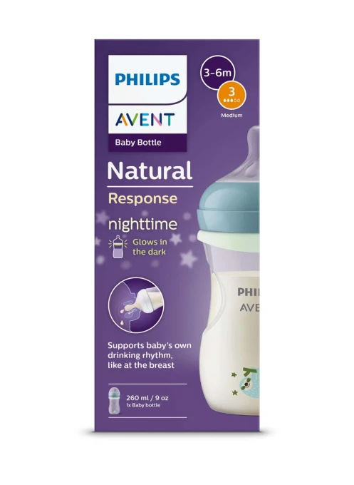 Philips Avent Natural Response Flaska Nighttime 260 ml Philips Avent