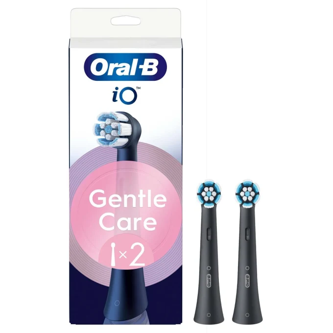 Oral-B iO Gentle Care Tandborsthuvuden Svart 2-pack Oral-B