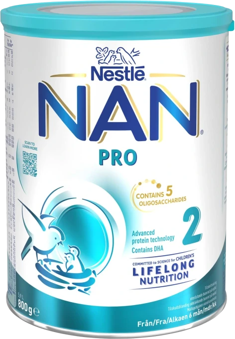 NAN PRO 2 Mjölkersättning 800 g Nan