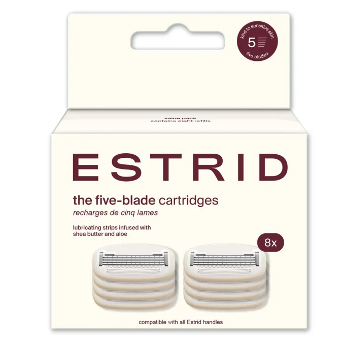 Estrid Five-Blade Cartridges XL 8-pack Estrid