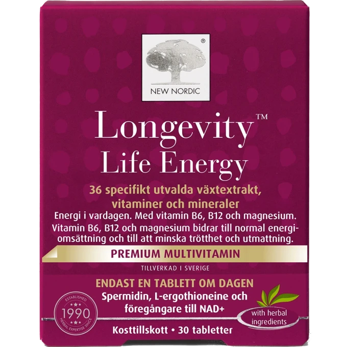 New Nordic Longevity Life Energy 30 st New Nordic