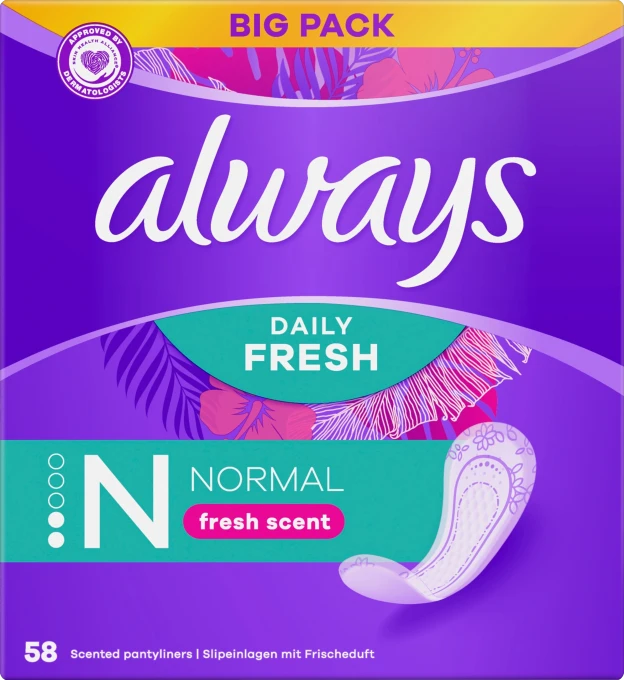 Always Fresh Normal Liner BigPack 58 st Always