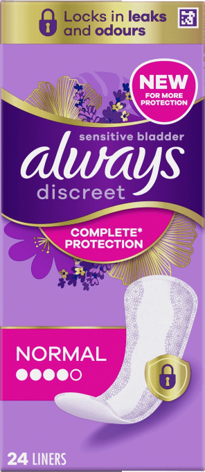 Always Discreet Liners Normal SinglePack 24 st Always