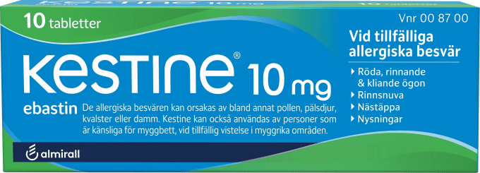 Kestine filmdragerad tablett 10 mg 10 st Kestine