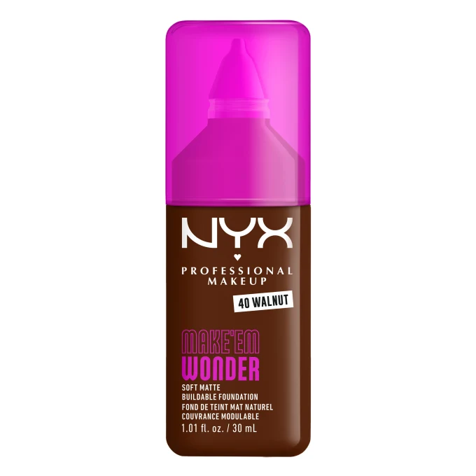 NYX Professional Makeup Make Em Wonder Foundation 30 ml 40 Walnut NYX Professional Makeup
