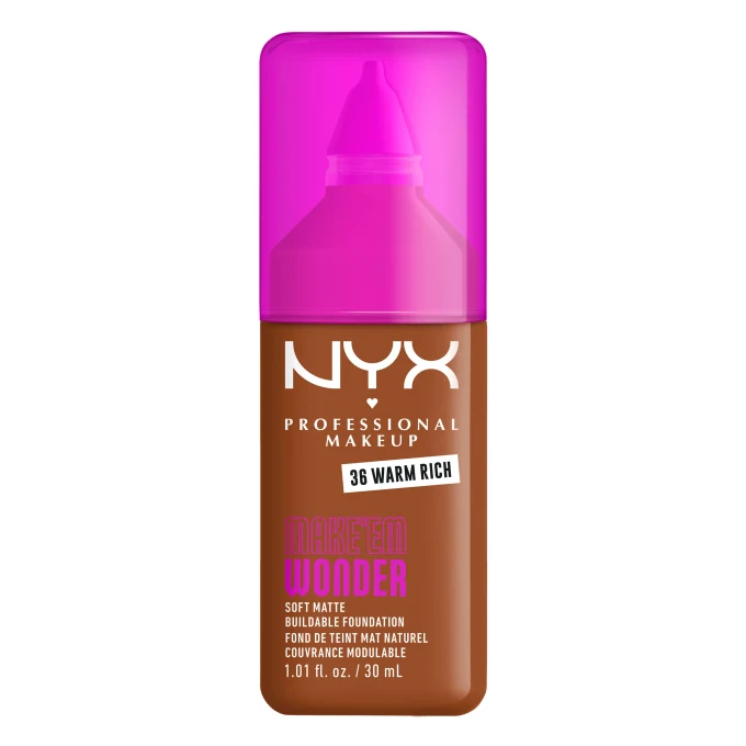 NYX Professional Makeup Make Em Wonder Foundation 30 ml 36 Warm Rich NYX Professional Makeup