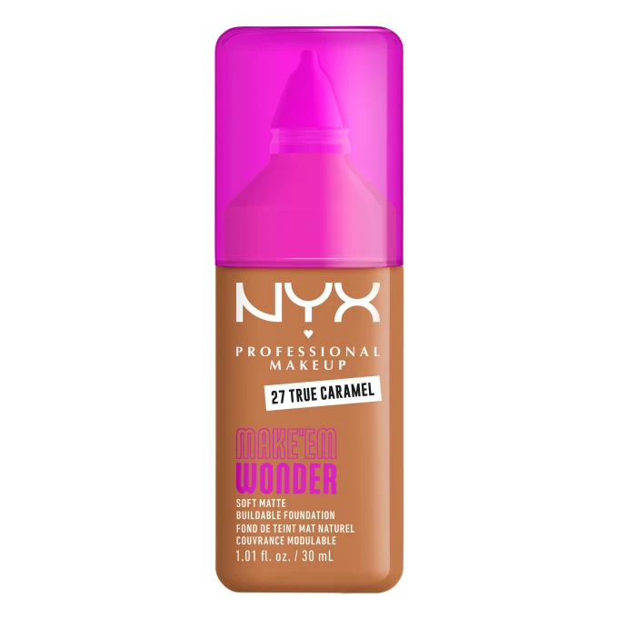 NYX Professional Makeup Make Em Wonder Foundation 30 ml 27 True Caramel NYX Professional Makeup