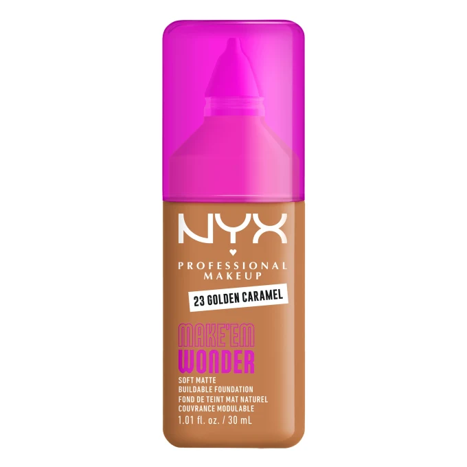 NYX Professional Makeup Make Em Wonder Foundation 30 ml 23 Golden Caramel NYX Professional Makeup