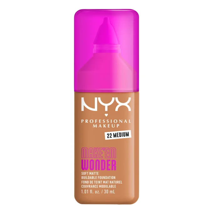 NYX Professional Makeup Make Em Wonder Foundation 30 ml 22 Medium NYX Professional Makeup