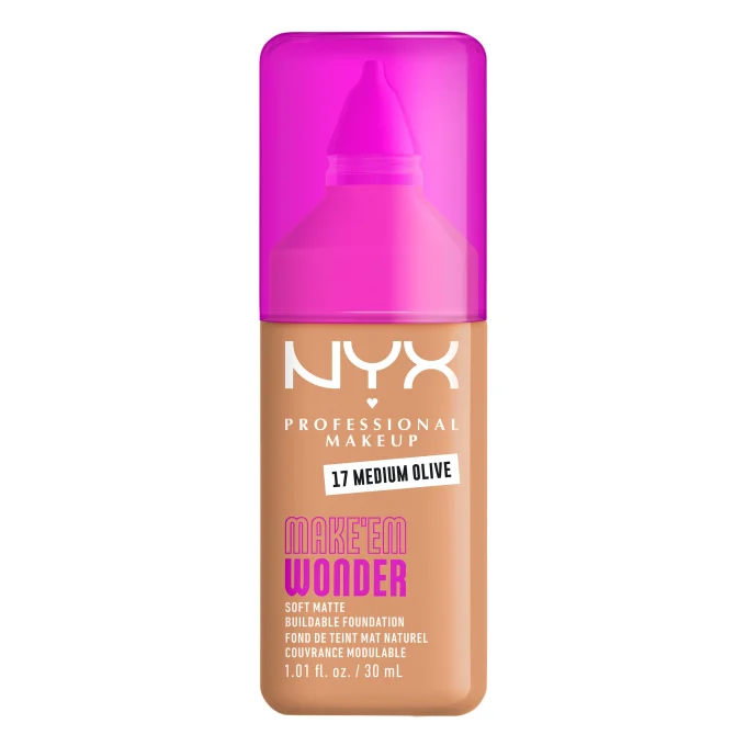 NYX Professional Makeup Make Em Wonder Foundation 30 ml 17 Medium Olive NYX Professional Makeup