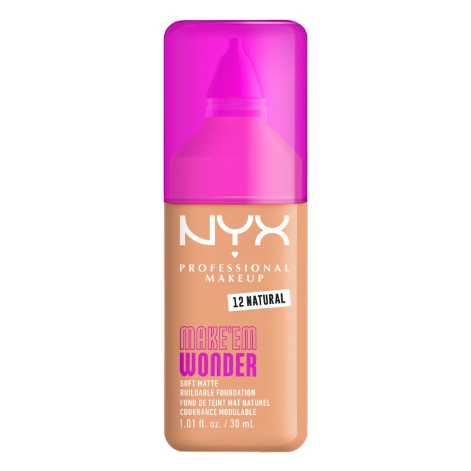 NYX Professional Makeup Make Em Wonder Foundation 30 ml 12 Natural NYX Professional Makeup