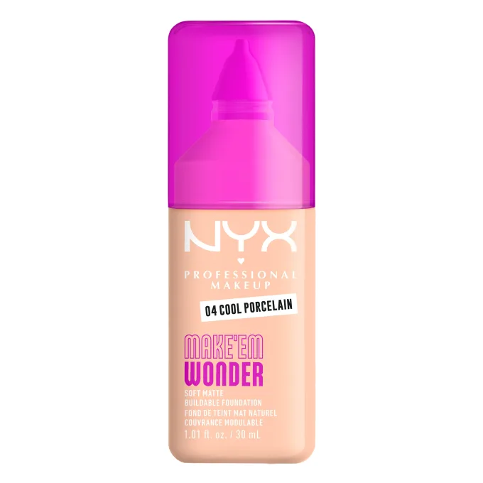 NYX Professional Makeup Make Em Wonder Foundation 30 ml 04 Cool Porcelain NYX Professional Makeup