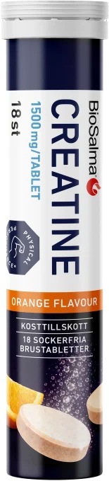 BioSalma Creatine Brustablett 1500 mg Apelsin 18 st BioSalma