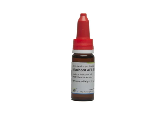 Alsolsprit APL örondroppar lösning 1%+10% 20 ml APL