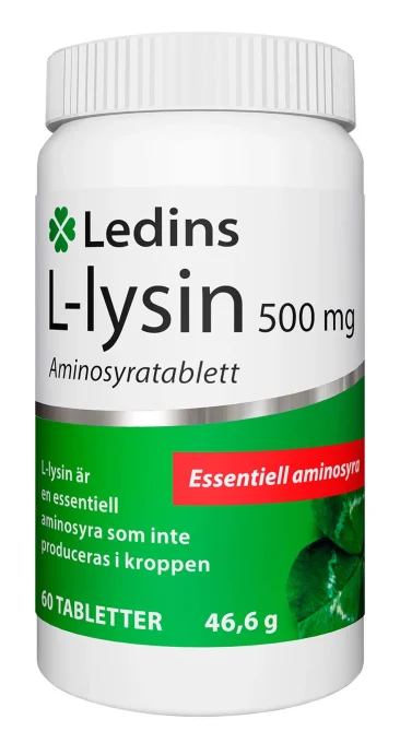 Ledins L-Lysin 500 mg, 60 st Ledins