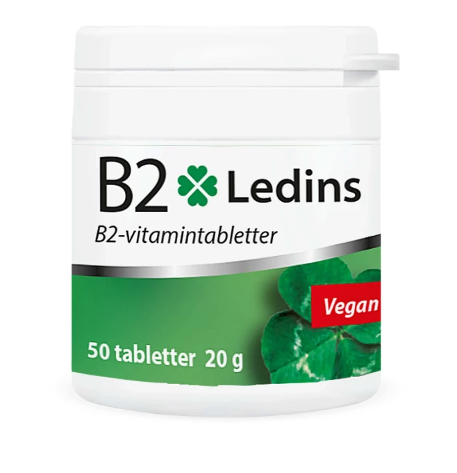Ledins Vitamin B2 25 mg, 50 st Ledins