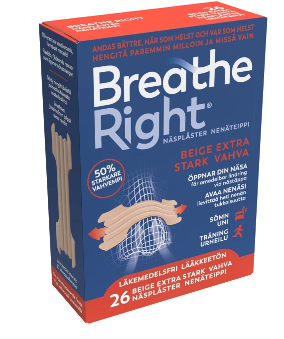 Breathe Right Näsplåster Extra Stark Beige 26 st Breathe Right